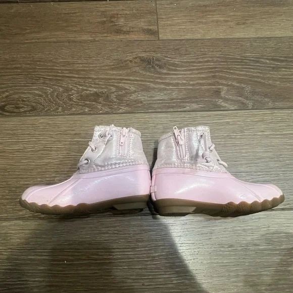 Toddler Sperry Saltwater Duck Boots Pink - Picture 4 of 9